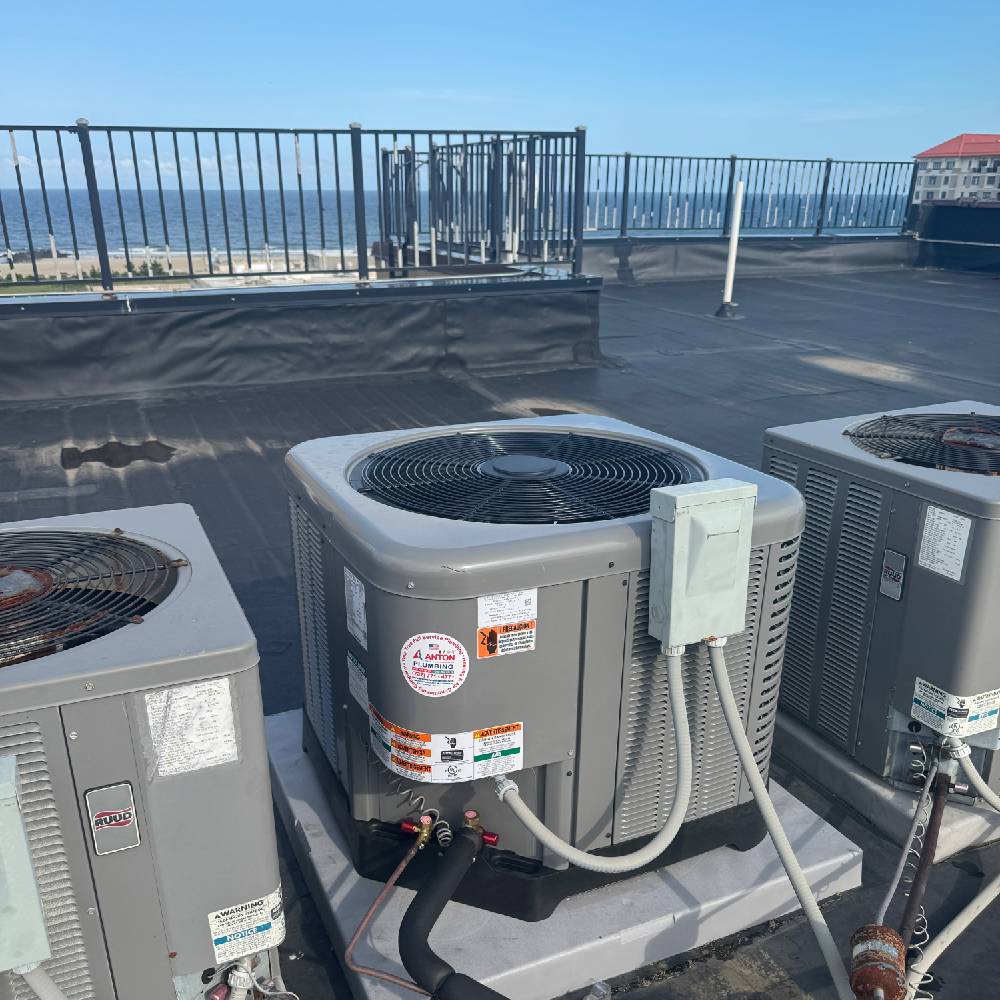 Commercial HVAC system.)