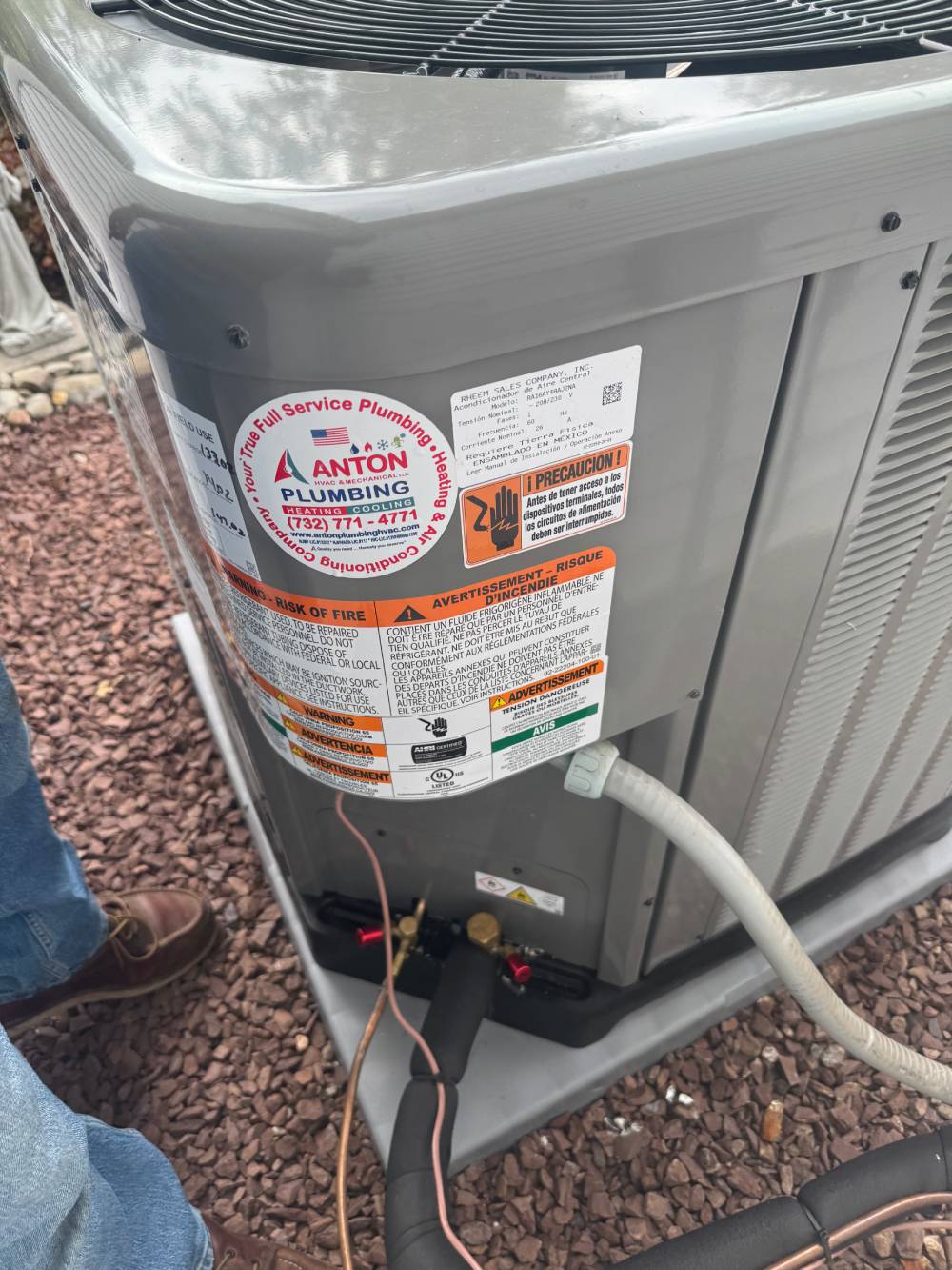 A newly installed AC unit.