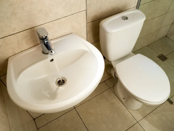 Sink gurgles when toilet is flushed