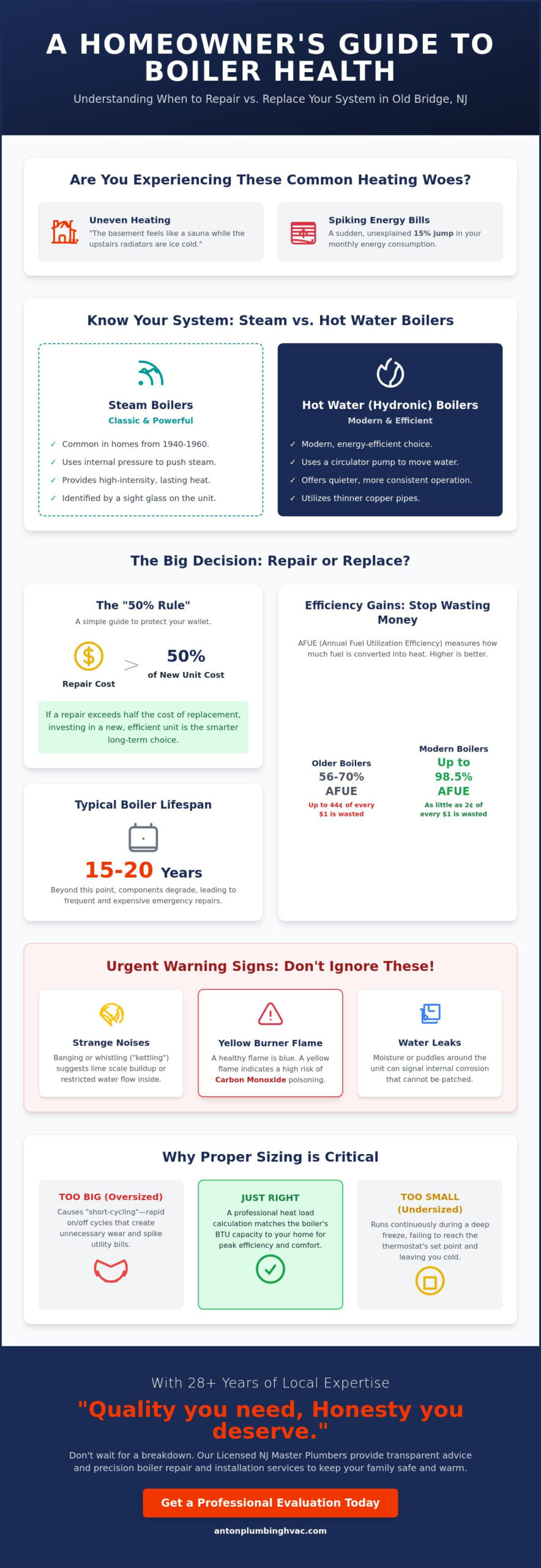 Boiler Repair and Installation in Old Bridge, NJ: The 2026 Homeowner's Guide