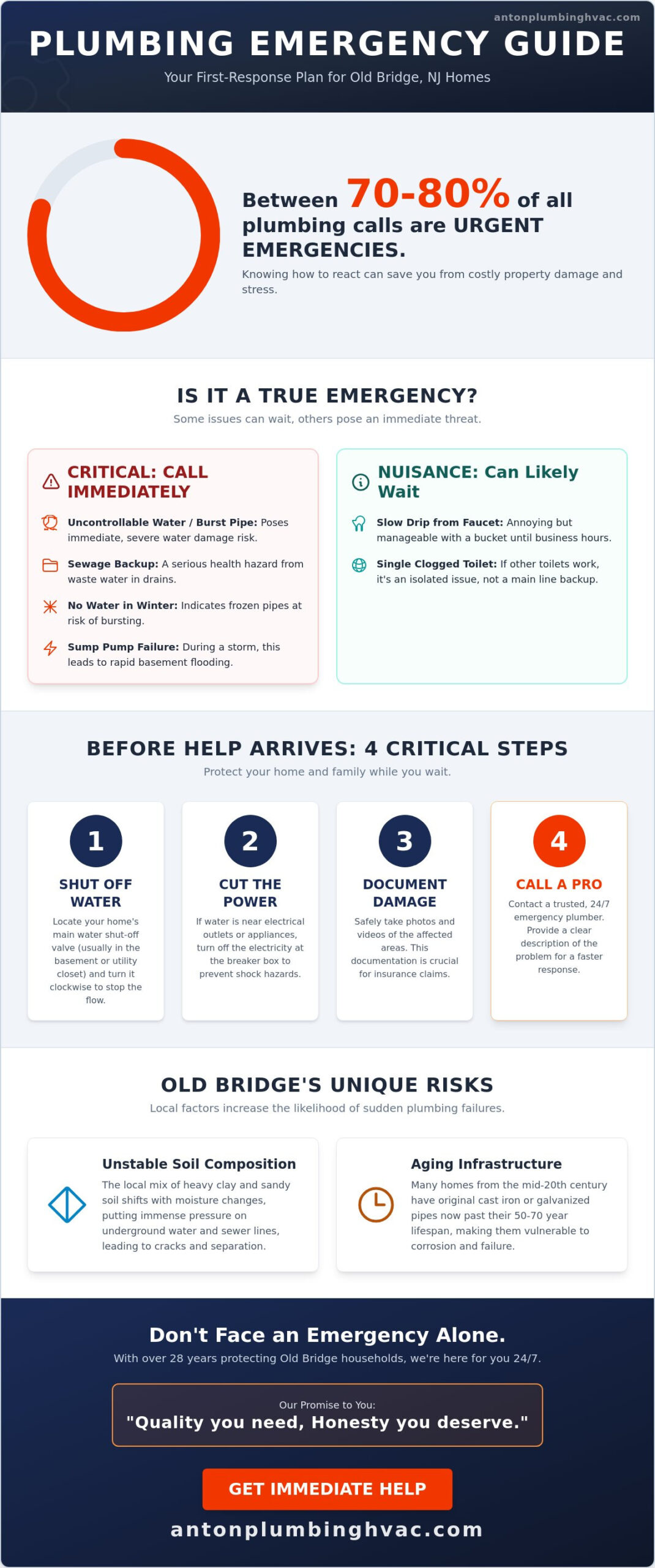 Emergency Plumber Old Bridge NJ: 24/7 Rapid Response FAQ & Guide