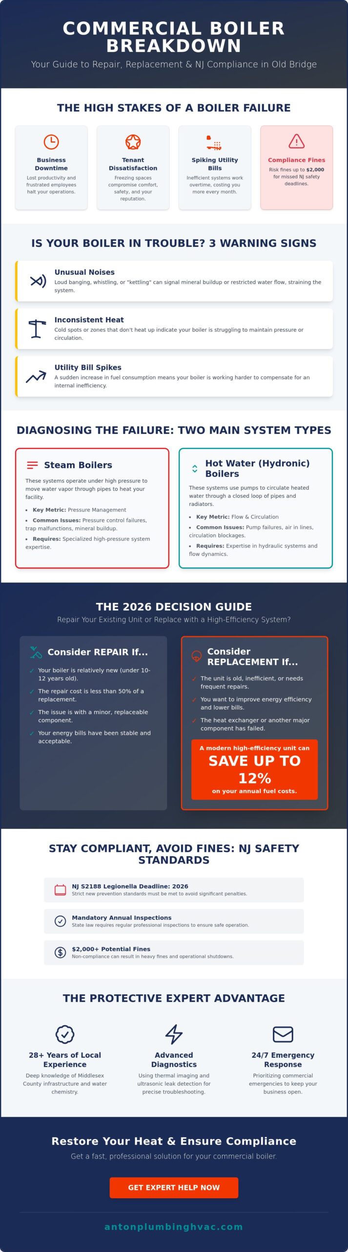 Commercial Boiler Repair in Old Bridge, NJ: Expert Services for Local Businesses