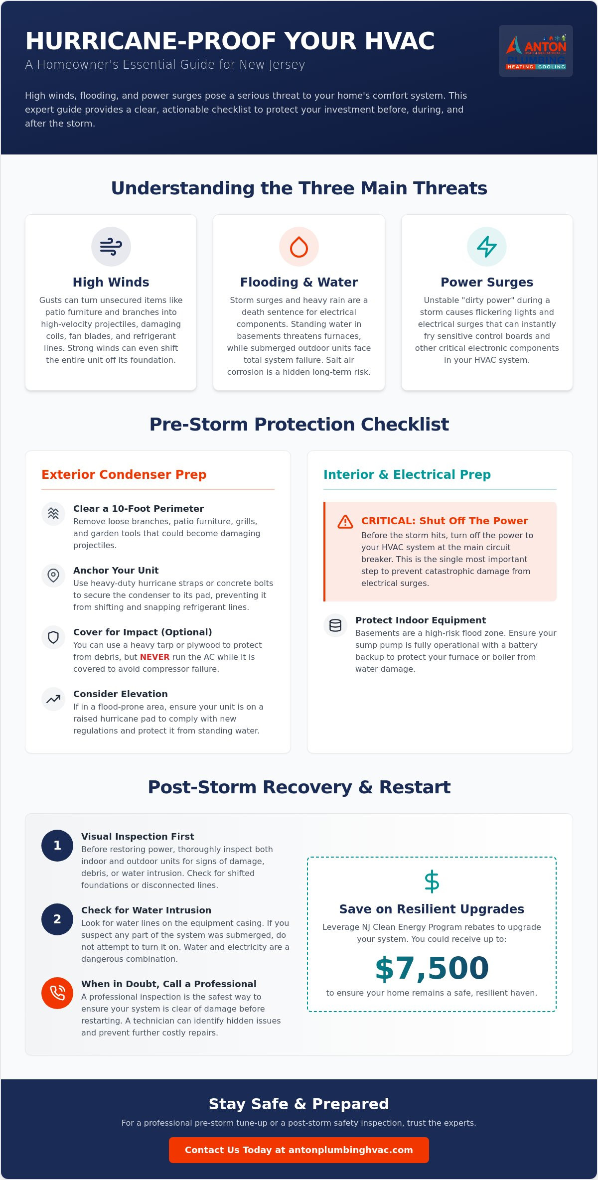 Preparing Your HVAC for a Hurricane in NJ: The 2026 Homeowner’s Safety Guide