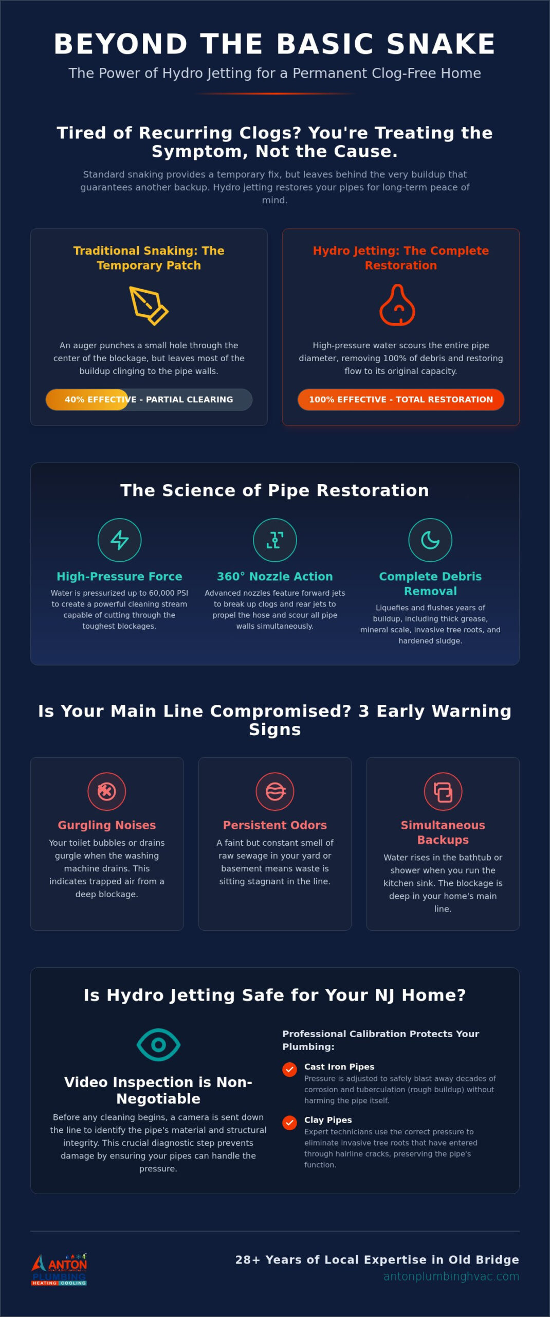 Expert Hydro Jetting Services in Old Bridge, NJ: Deep Clean Your Sewer Lines