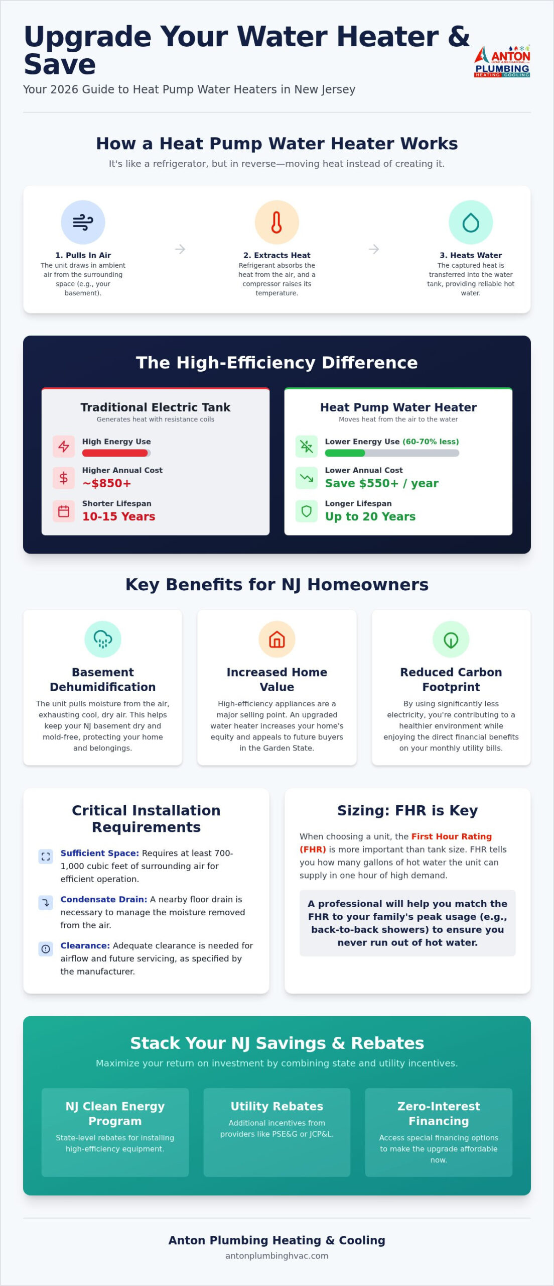 Heat Pump Water Heater Installation in NJ: The 2026 Homeowner’s Guide