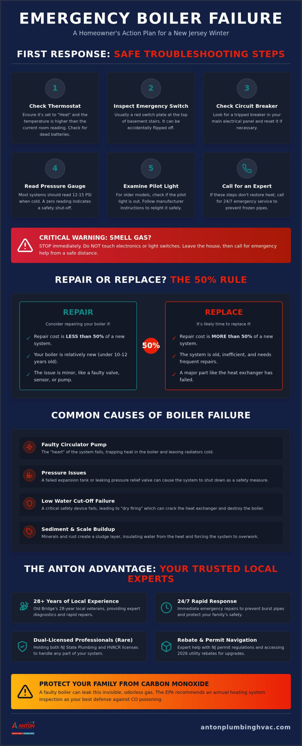 Emergency Boiler Repair in Old Bridge, NJ: 24/7 Rapid Heating Relief